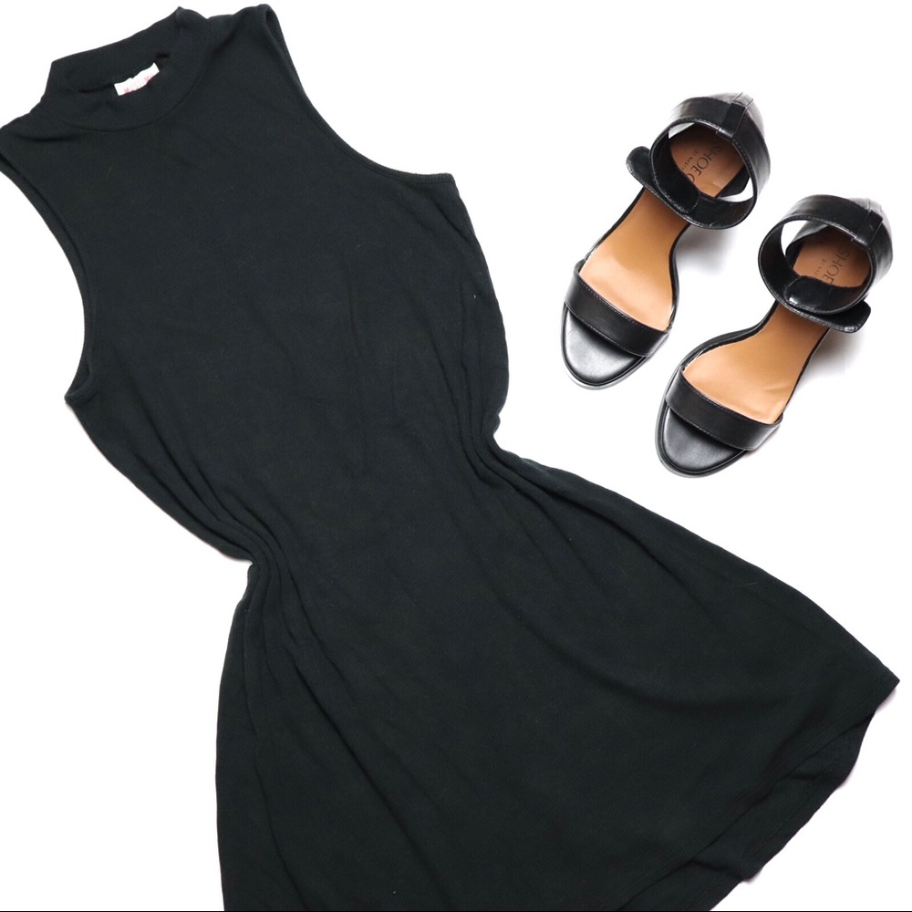 MOSSIMO Ribbed Mockneck Tank Dress Sz M